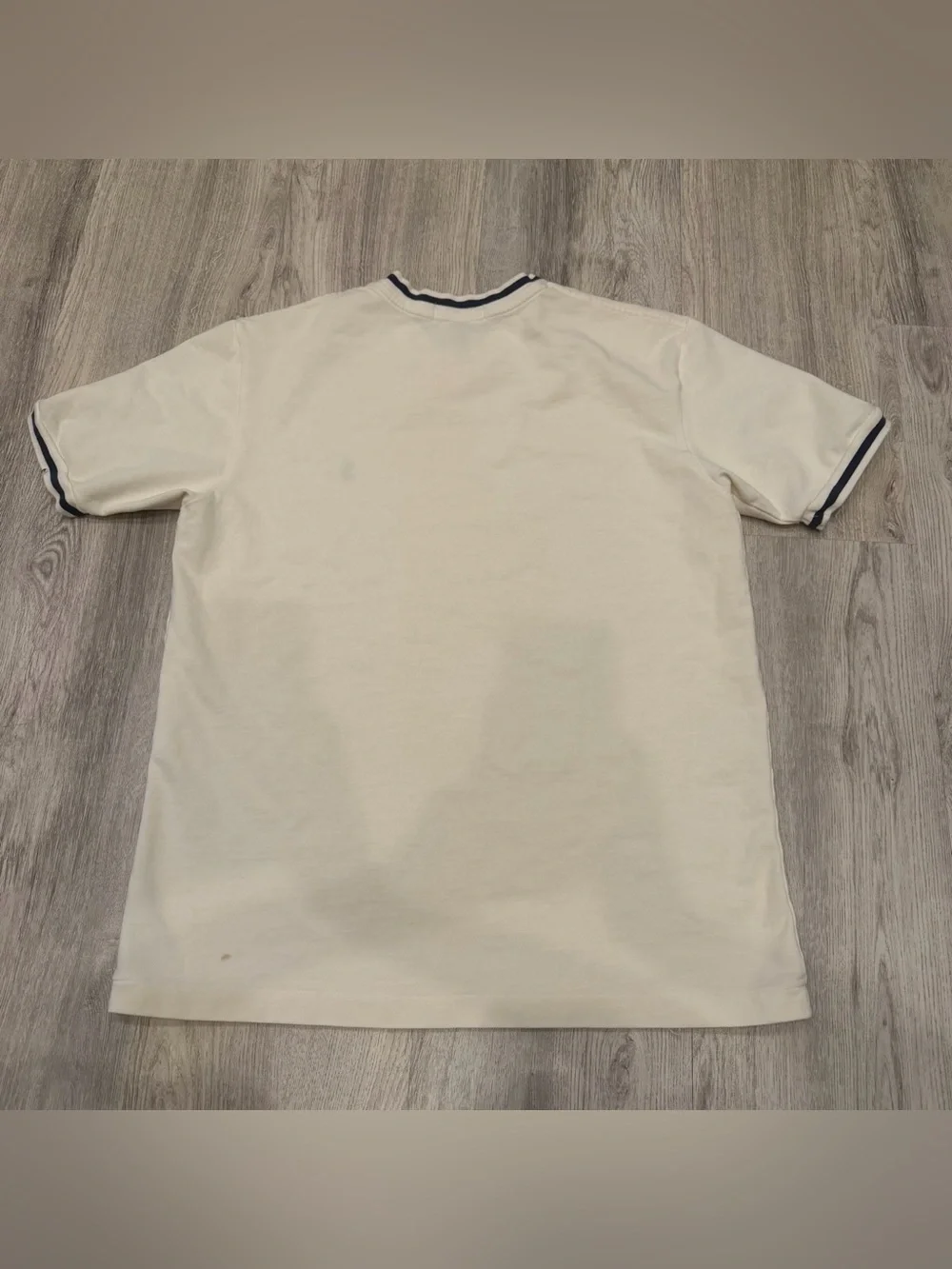 Polo Ralph Lauren White V-Neck T-Shirt Large Embroidered Pony 100% Cotton